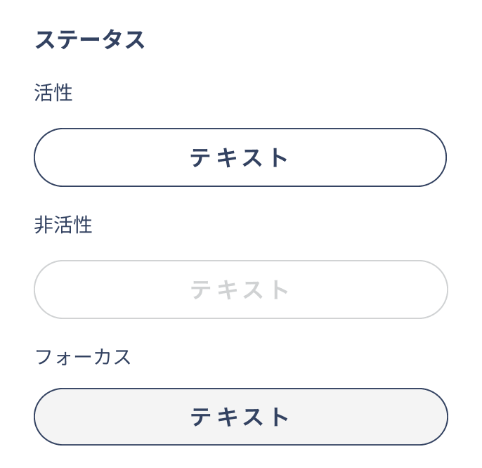 セカンダリーボタン